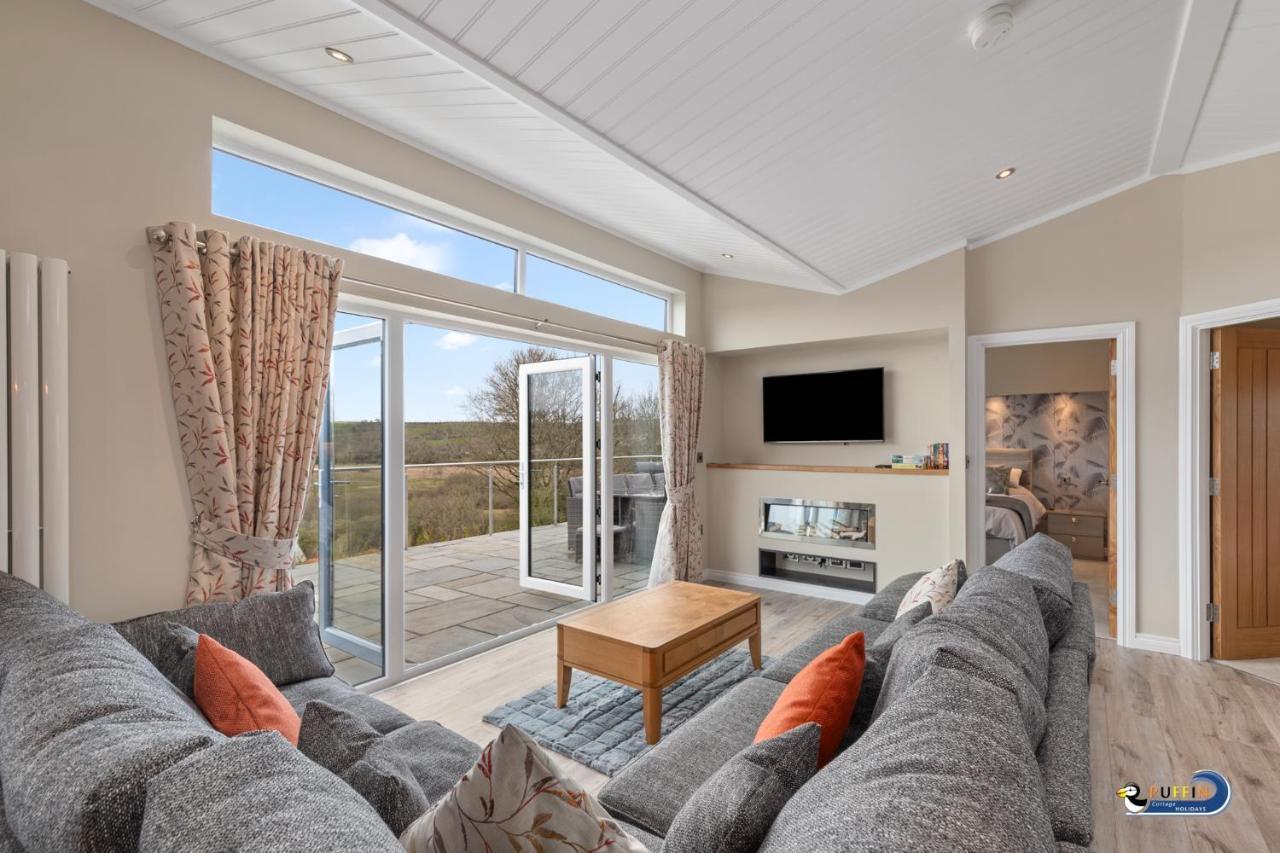 Valley View Lodge - Luxury Lodge, Hot Tub, Close To Beach Penally Eksteriør billede